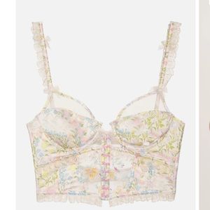 For love & lemons Glitter garden bustier